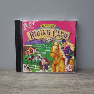 VTG 1998 Mattel Media Barbie Riding Club Windows CD-ROM Game Untested